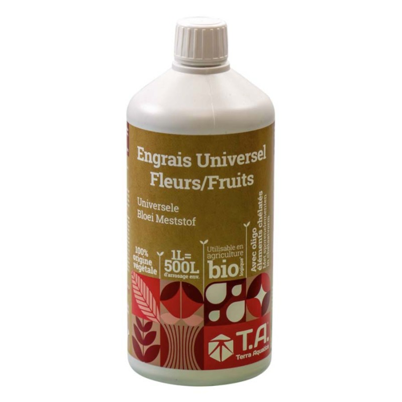 Lot de Engrais Universel Croissance, Fleurs et Fruits 1 L