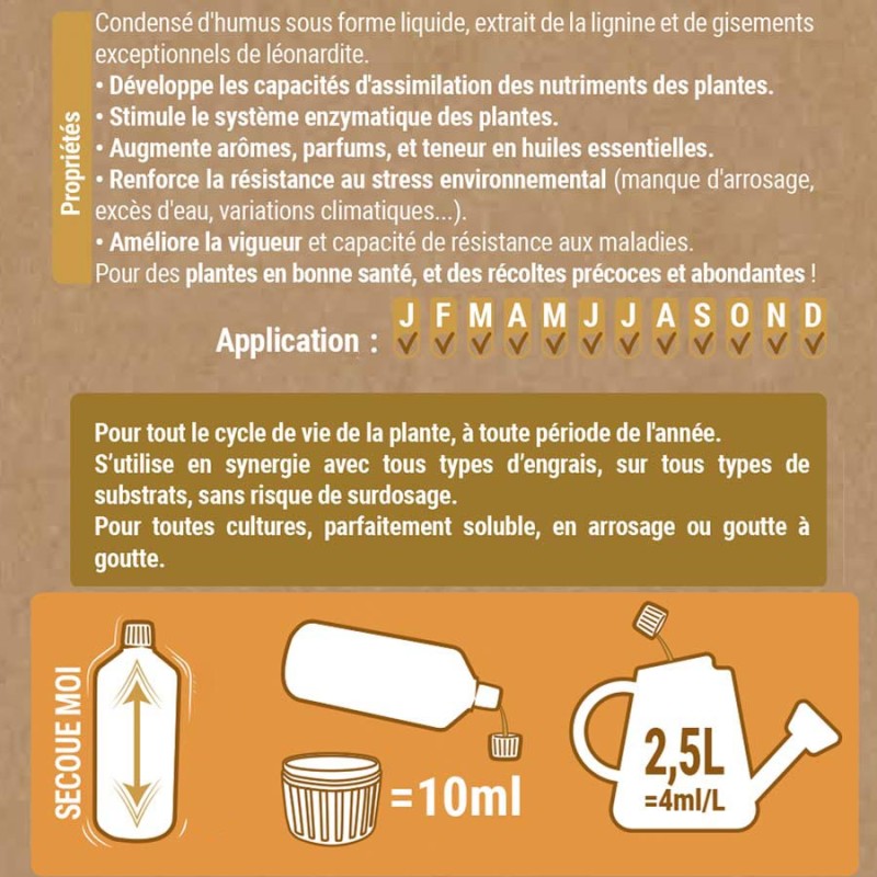 Acide Fulvique Liquide 5 L