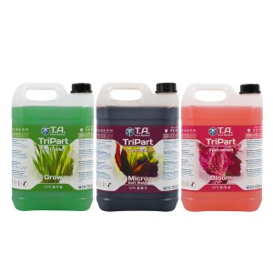 Lot de TriPart® Grow, Bloom et Micro eau douce 5 l