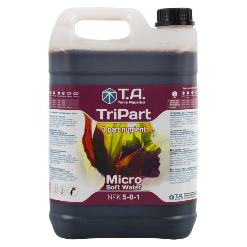 Lot de TriPart® Grow, Bloom et Micro eau douce 5 l