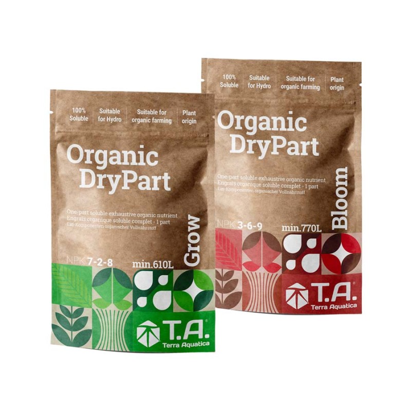 Lot de Organic DryPart® Grow 800g et Bloom 1Kg