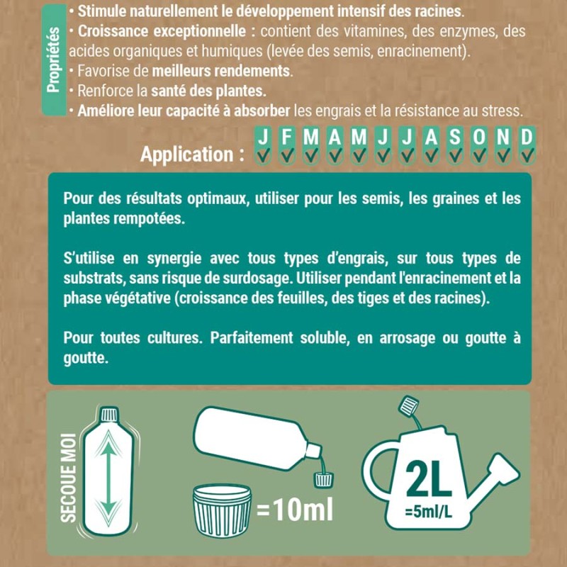Biostimulant racinaire 1 L