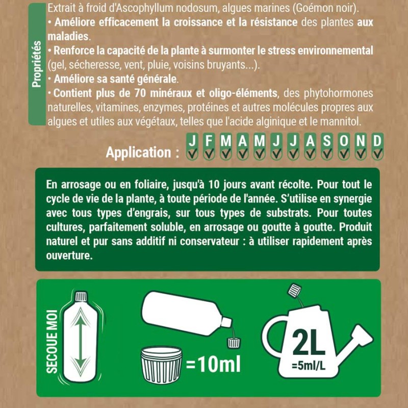 Algues marines pressées à froid 500 mL